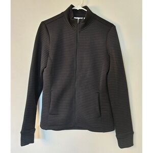 Lady Hagen Jacket Golf Textured Womens Small Black Lightweight Coat